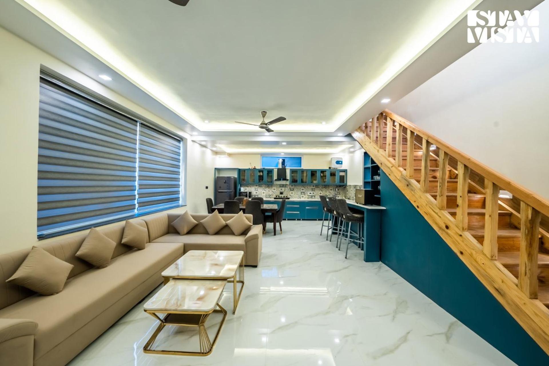 Stayvista At Sunset Springs With Pool & Views Nainital Bagian luar foto