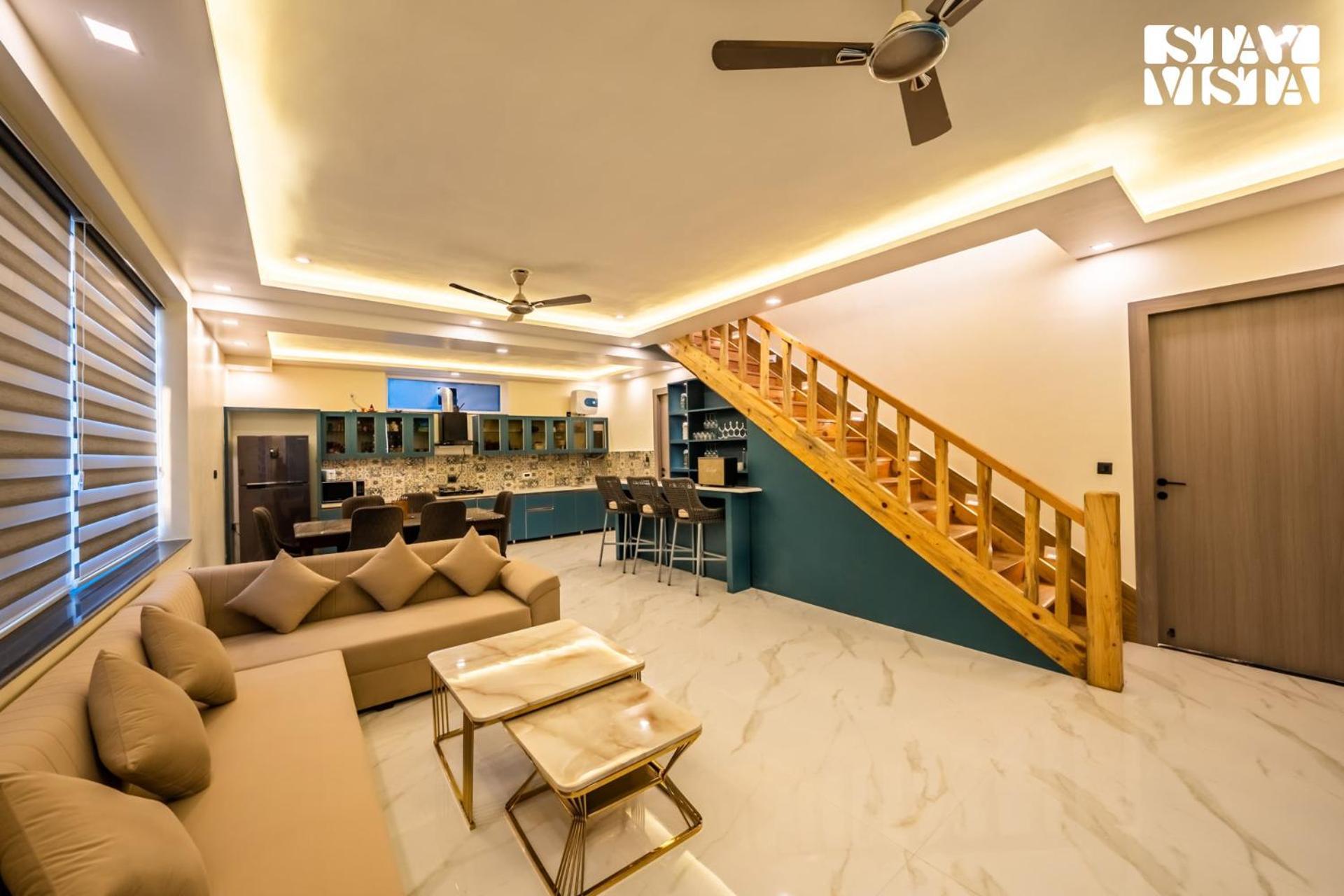 Stayvista At Sunset Springs With Pool & Views Nainital Bagian luar foto